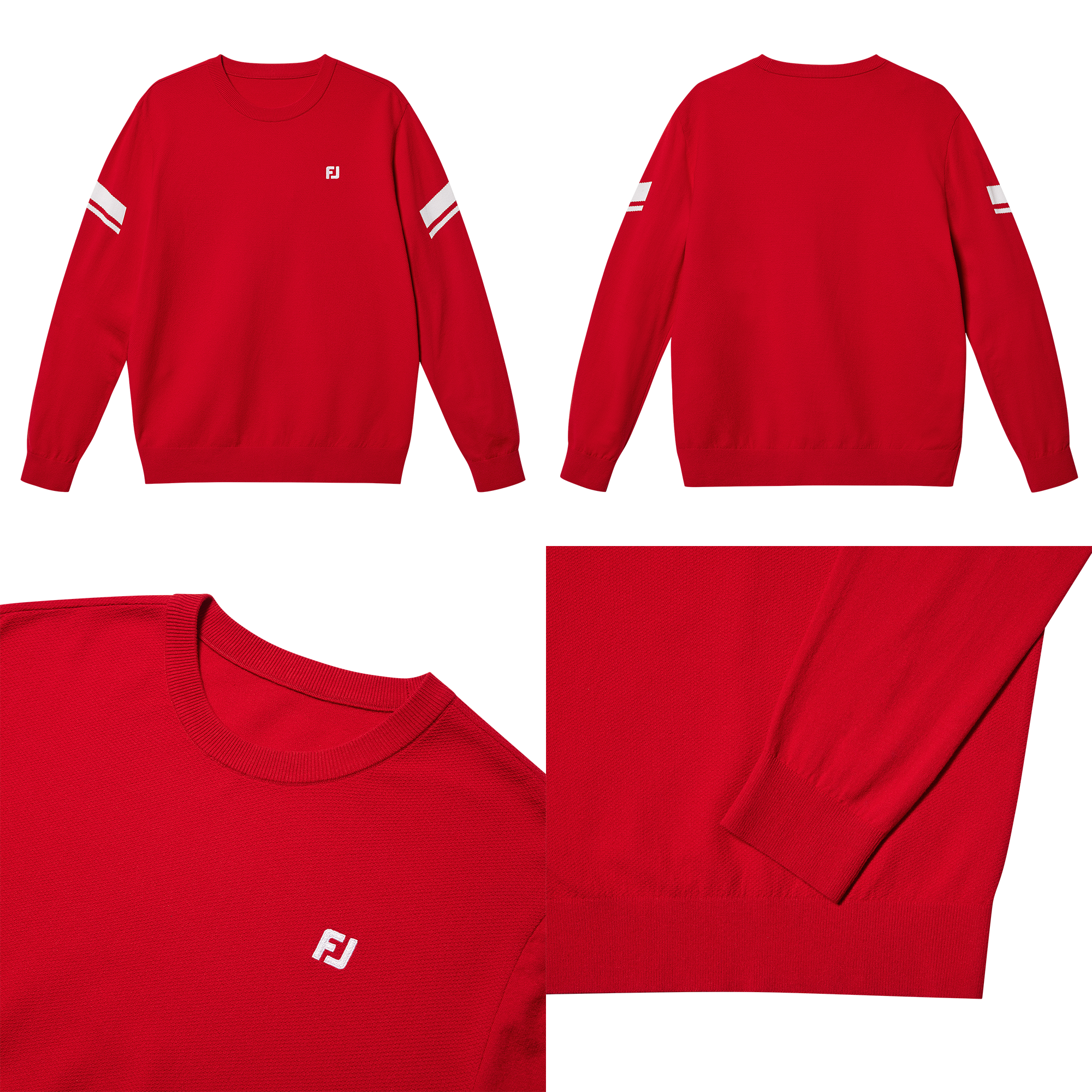CREW NECK KNIT PO RED