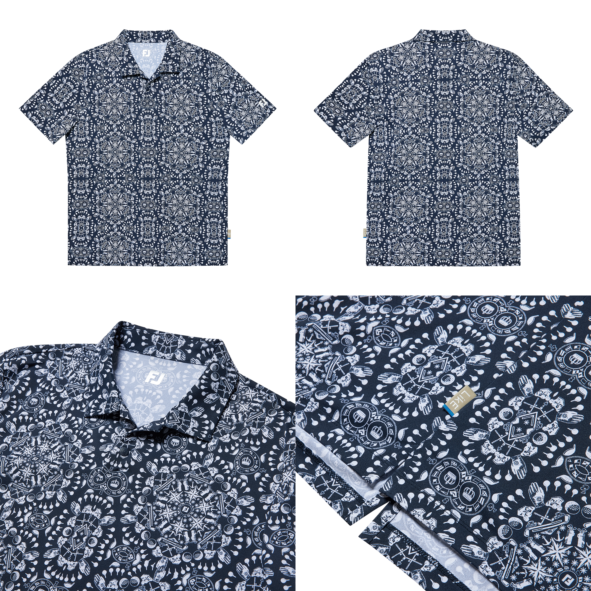 Open Collar Polo shirts