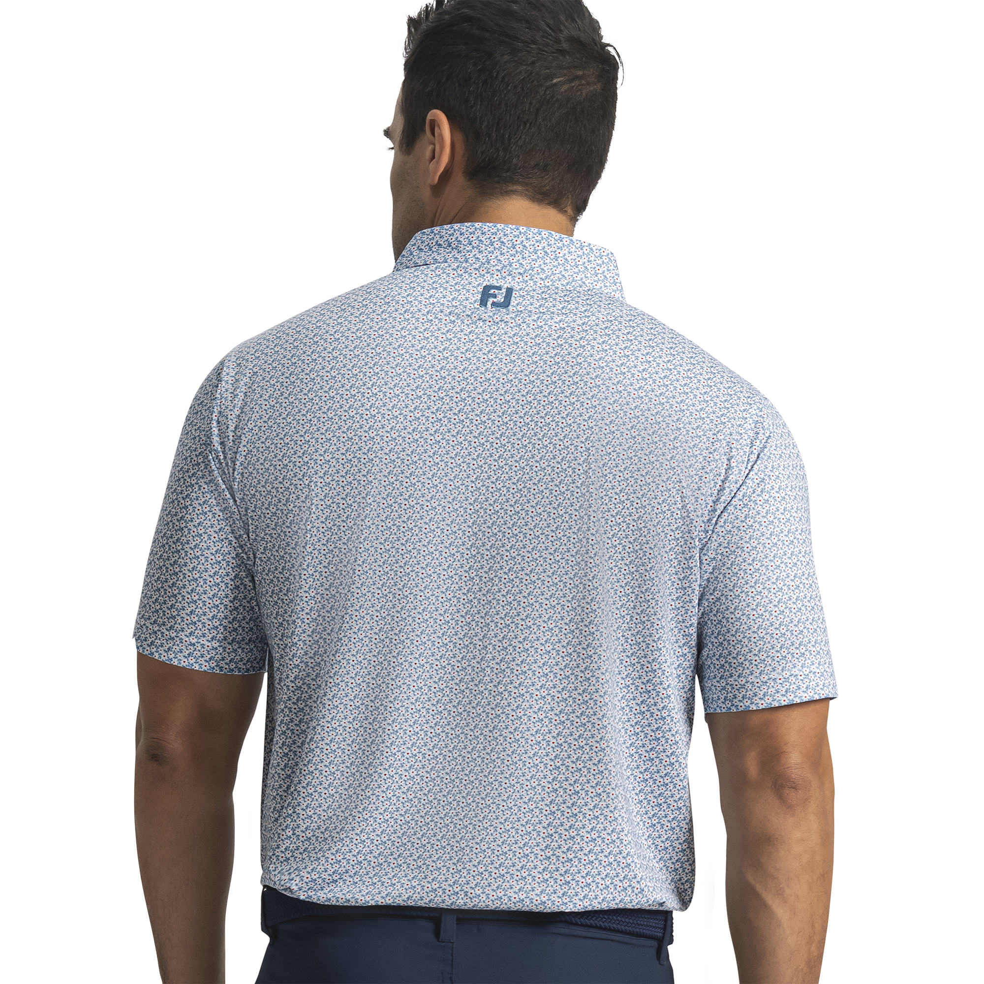 Floral Mark Lisle Self Collar