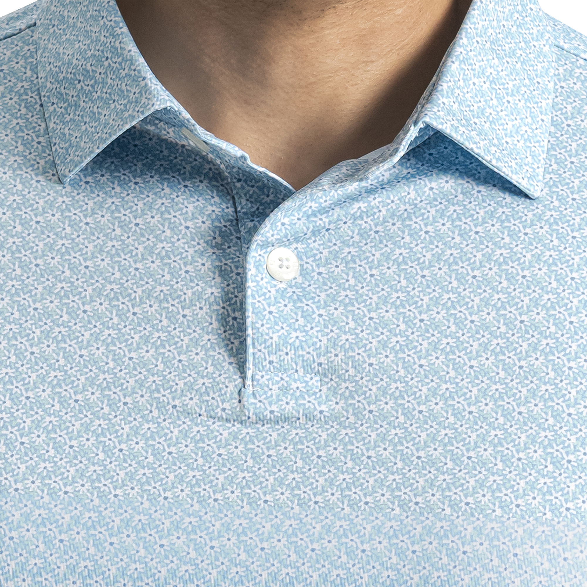 Floral Mark Lisle Self Collar