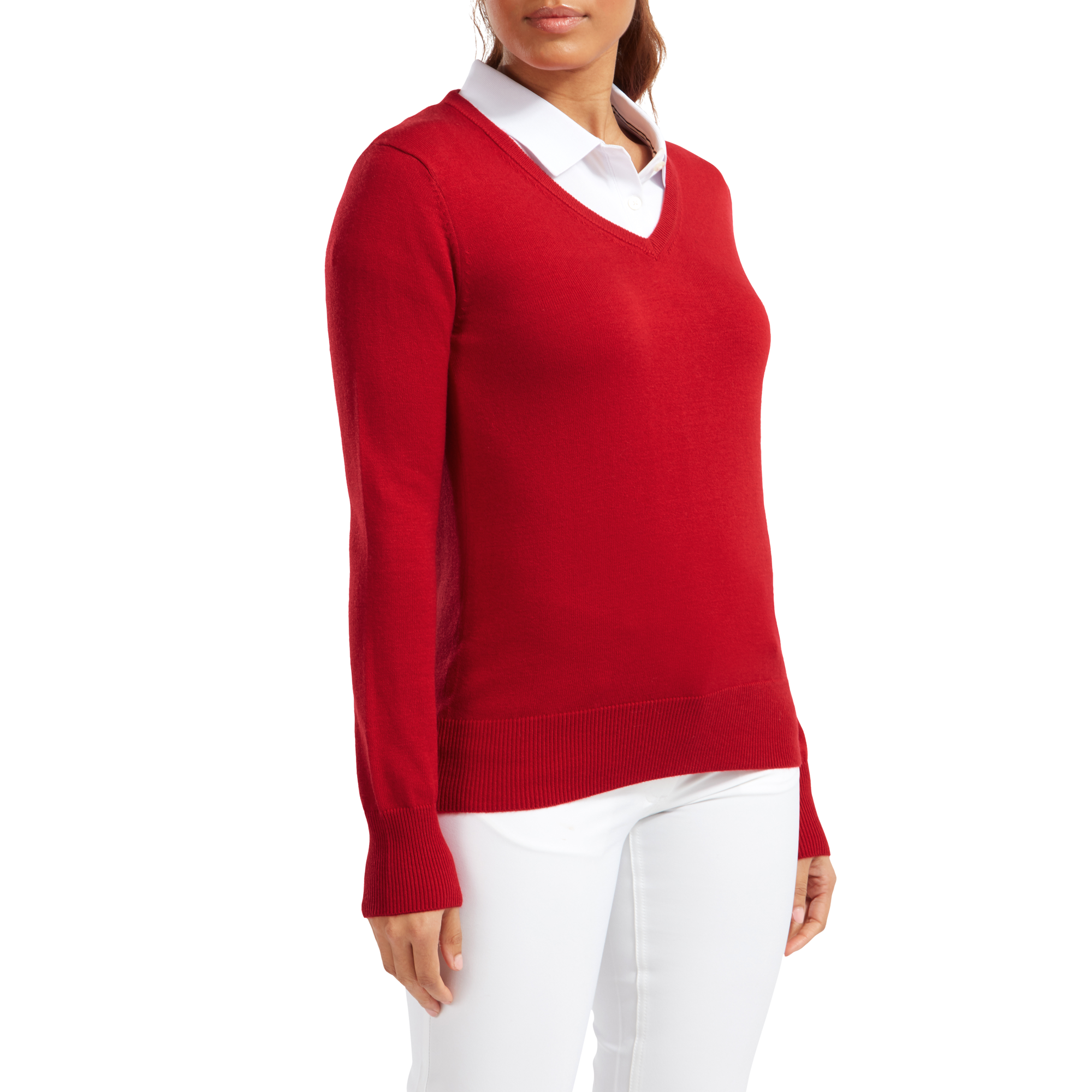 Wool Blend V-Neck Pullover Women