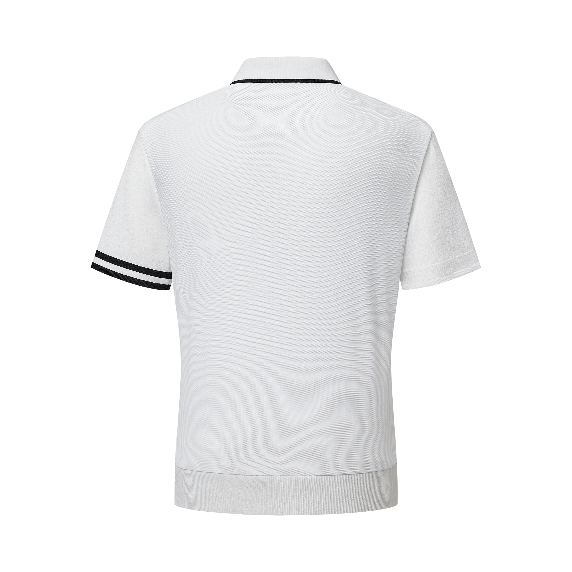 Stripe Logo Knit Polo Shirt