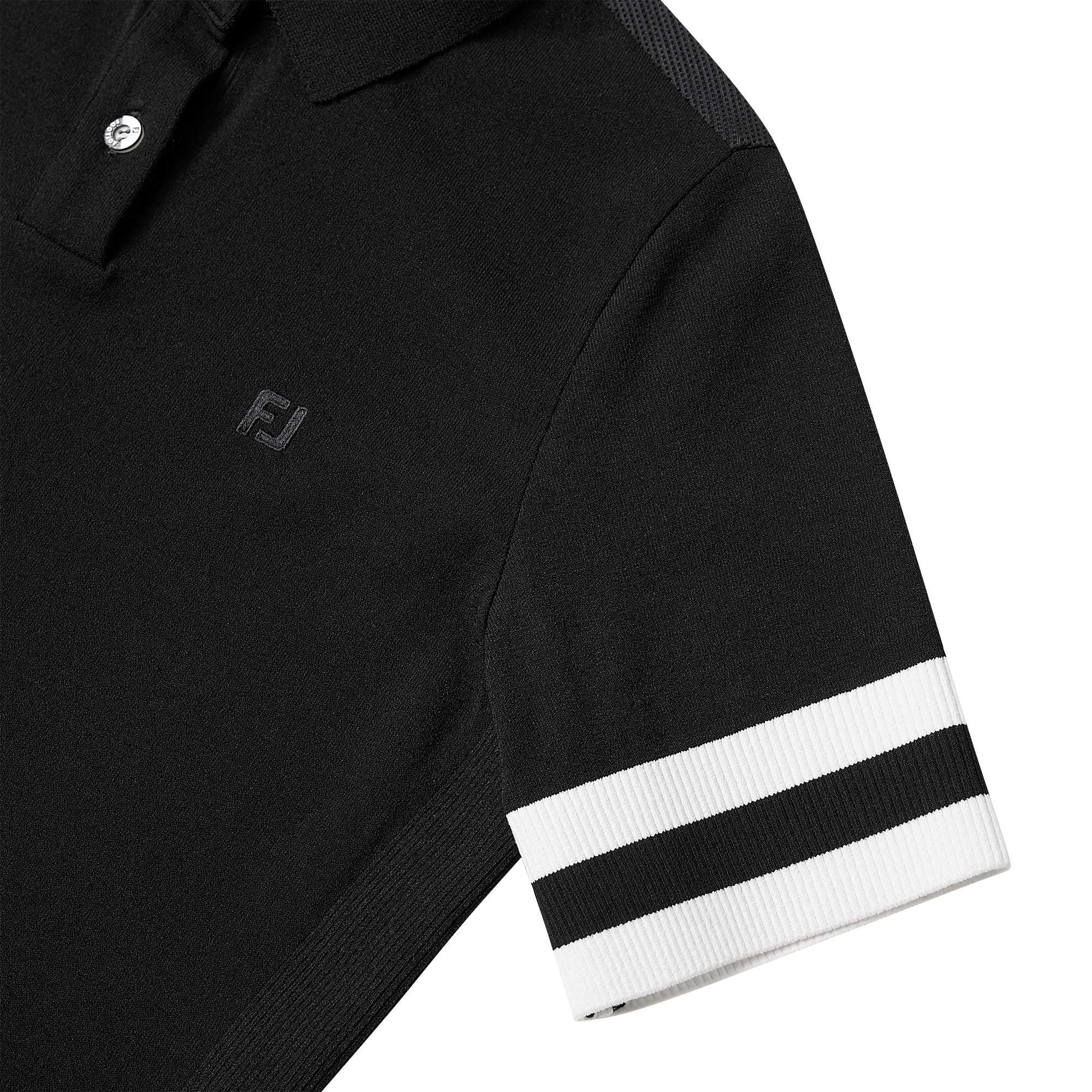 Stripe Logo Short Sleeve Polo Shirt Women