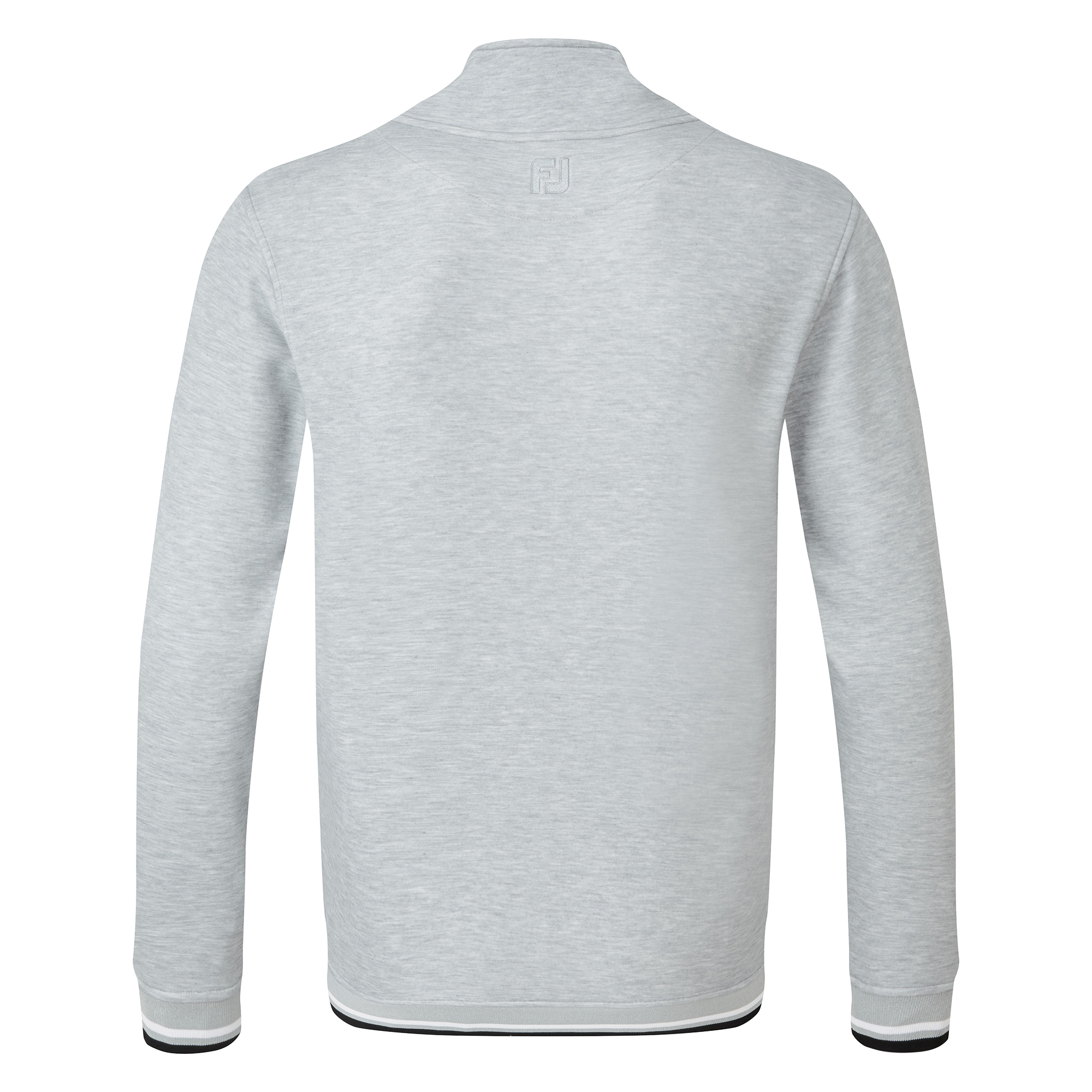 Jersey Fleece Backed Buttoned Collar Mid-Layer