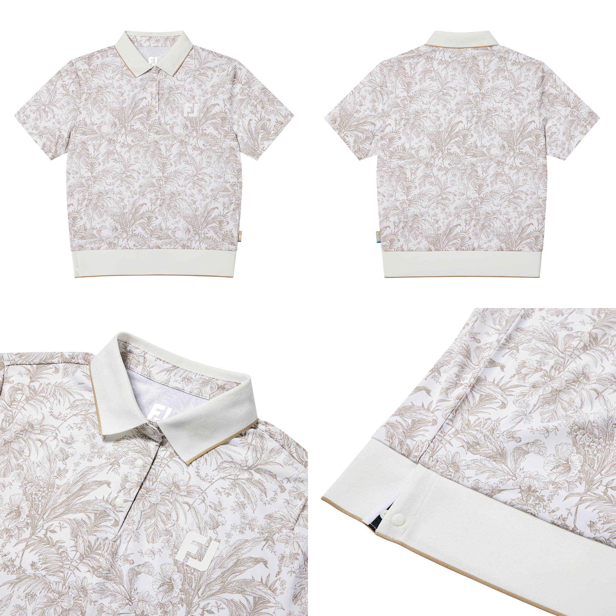 Overall Print Polo Shirts Women