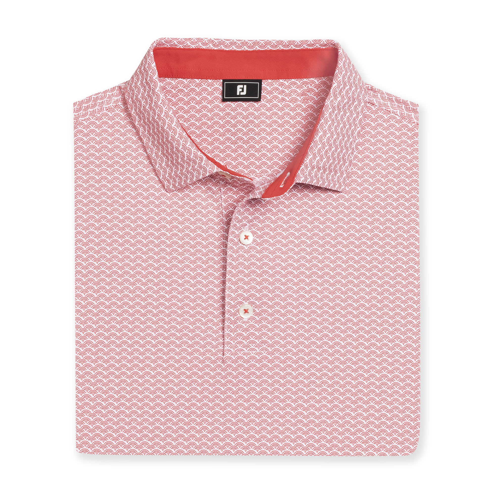 Scallop Geo Pique Self Collar