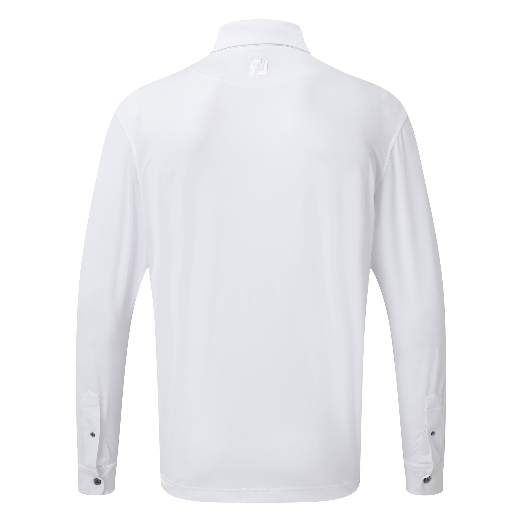 Houndstooth Print Trim Long Sleeved Stretch Lisle