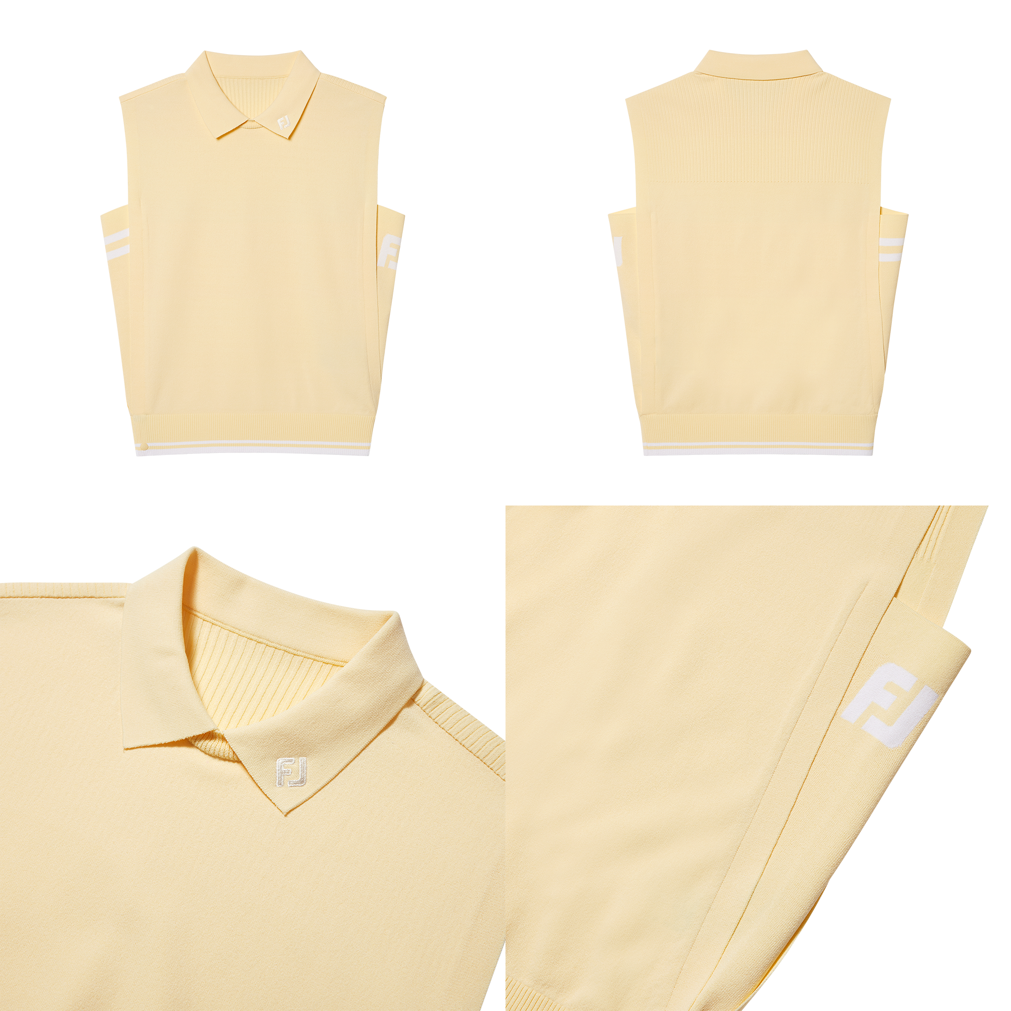 Knit Polo Vest Women