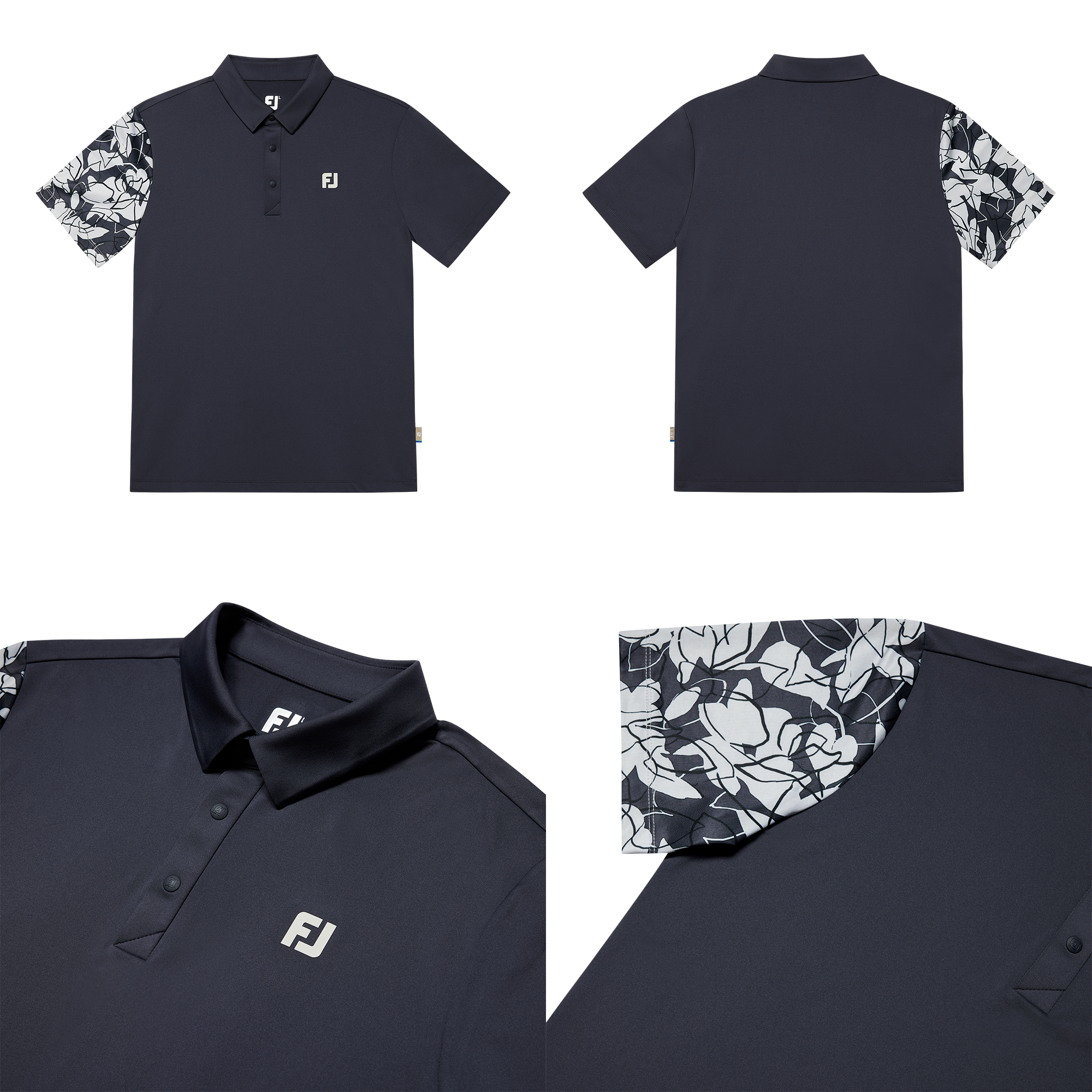 Print Sleeve Polo Shirts